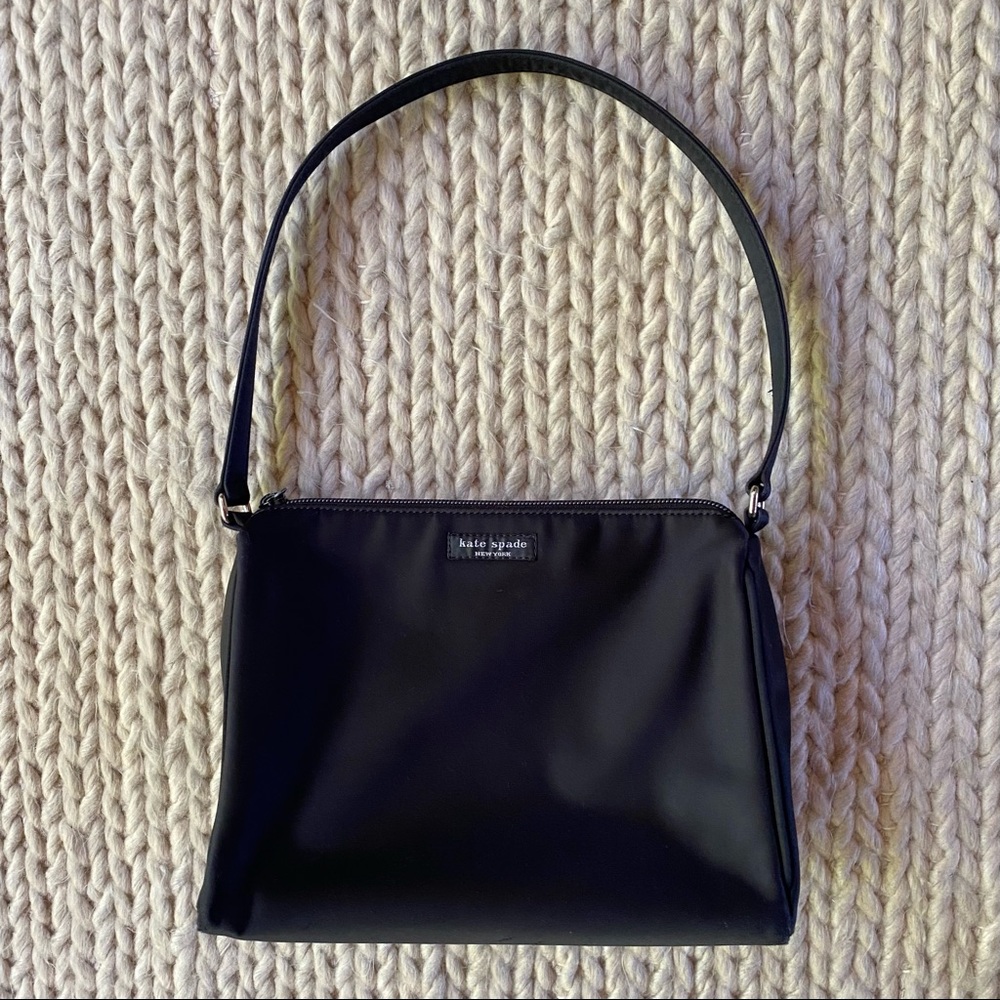 Kate Spade vintage black nylon shoulder bag